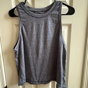 Athletes Gray Sleeveless Women's Workout Top
